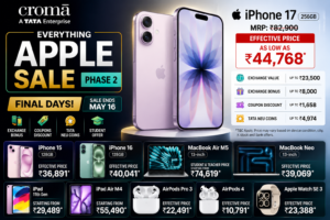 Croma Apple Sale: iPhone 17 Available Under Rs 45,000 With Offers