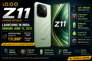 iQOO Z11 India Price, Launch Timeline And Specifications Leaked Online